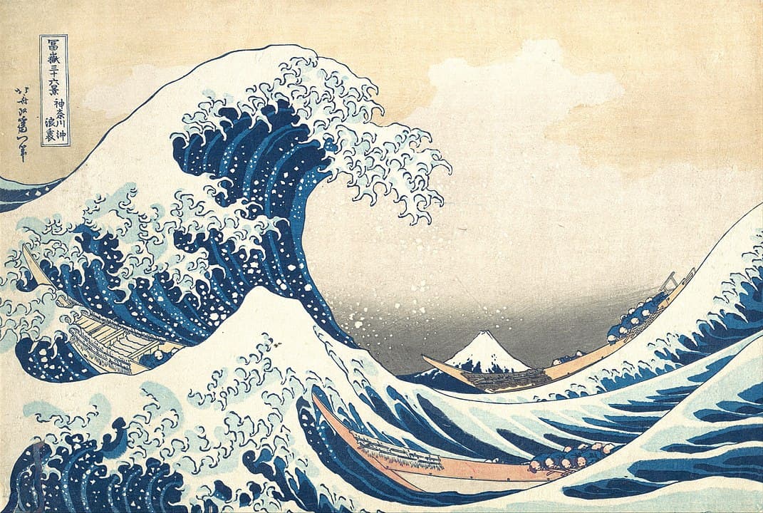 The Great Wave off Kanagawa, Katsushika Hokusai, 1831